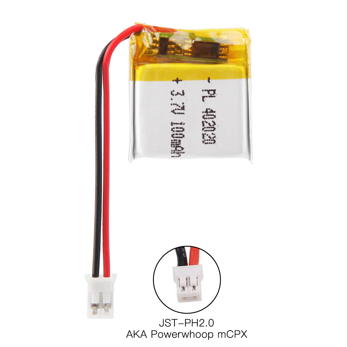 YDL 3.7V 100mAh 402020 Rechargeable Lithium Polymer Battery - Image 6