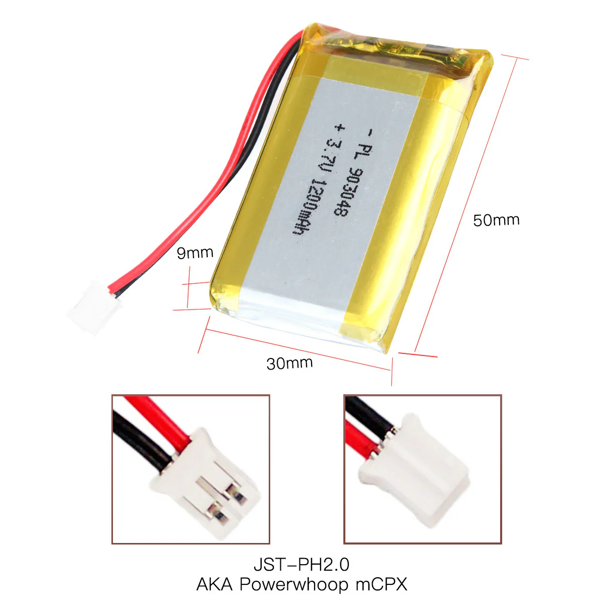 3.7V 1700mAh 903048 Rechargeable Lithium Polymer Battery - Image 4