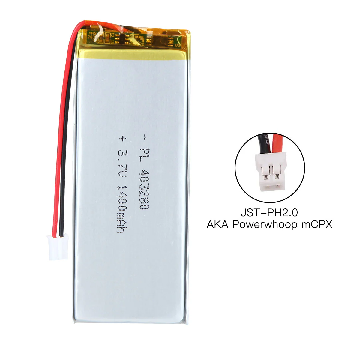YDL 3.7V 1400mAh 403280 Rechargeable Lithium Polymer Battery Length 82mm - Image 7