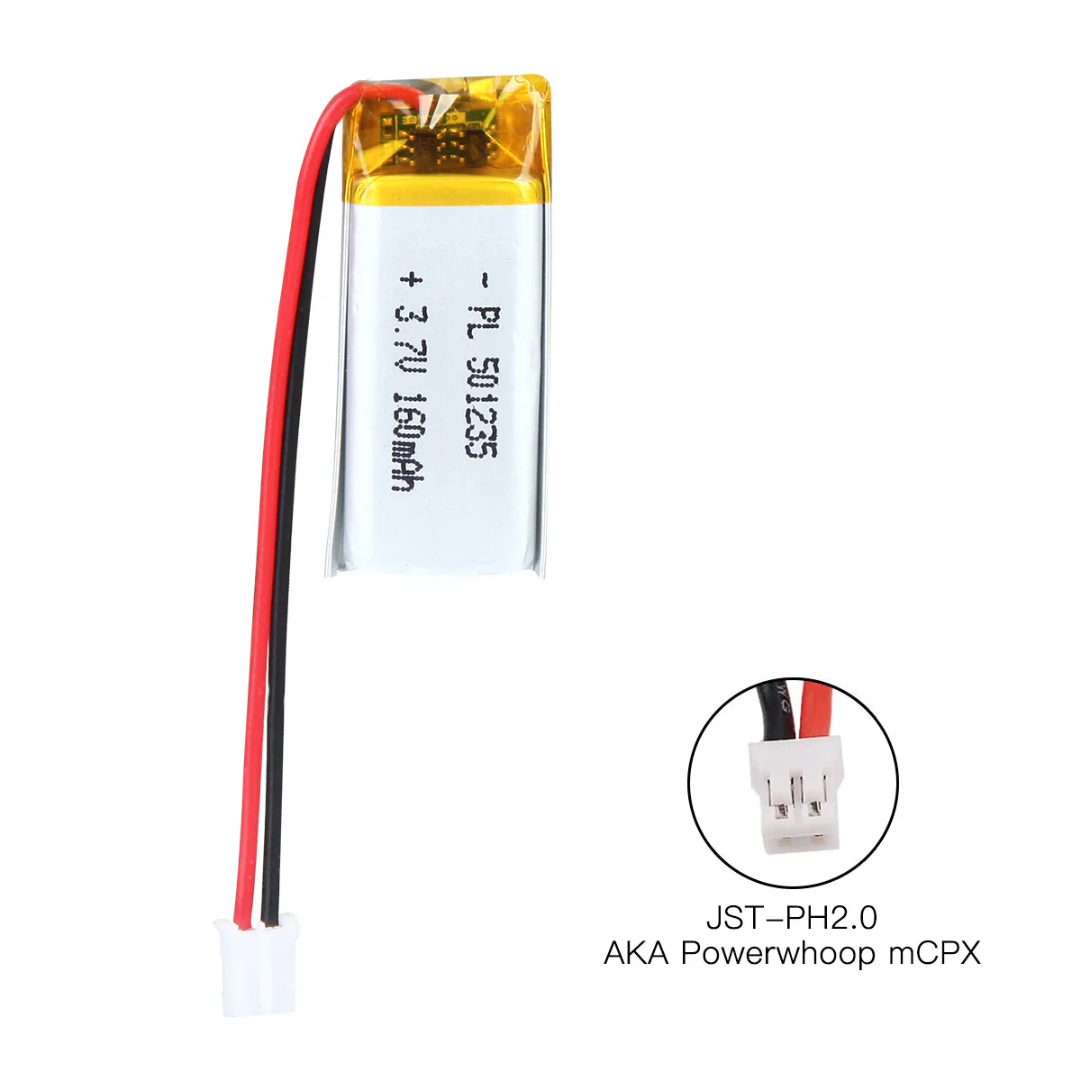 Y3.7V 160mAh 501235 Rechargeable Lithium Polymer Battery - Image 7