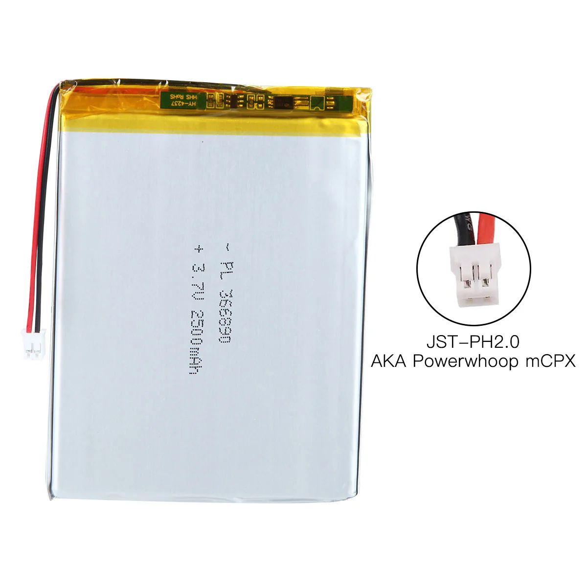 YDL 3.7V 2500mAh 366890 Rechargeable Lithium Polymer Battery Length 92mm - Image 6