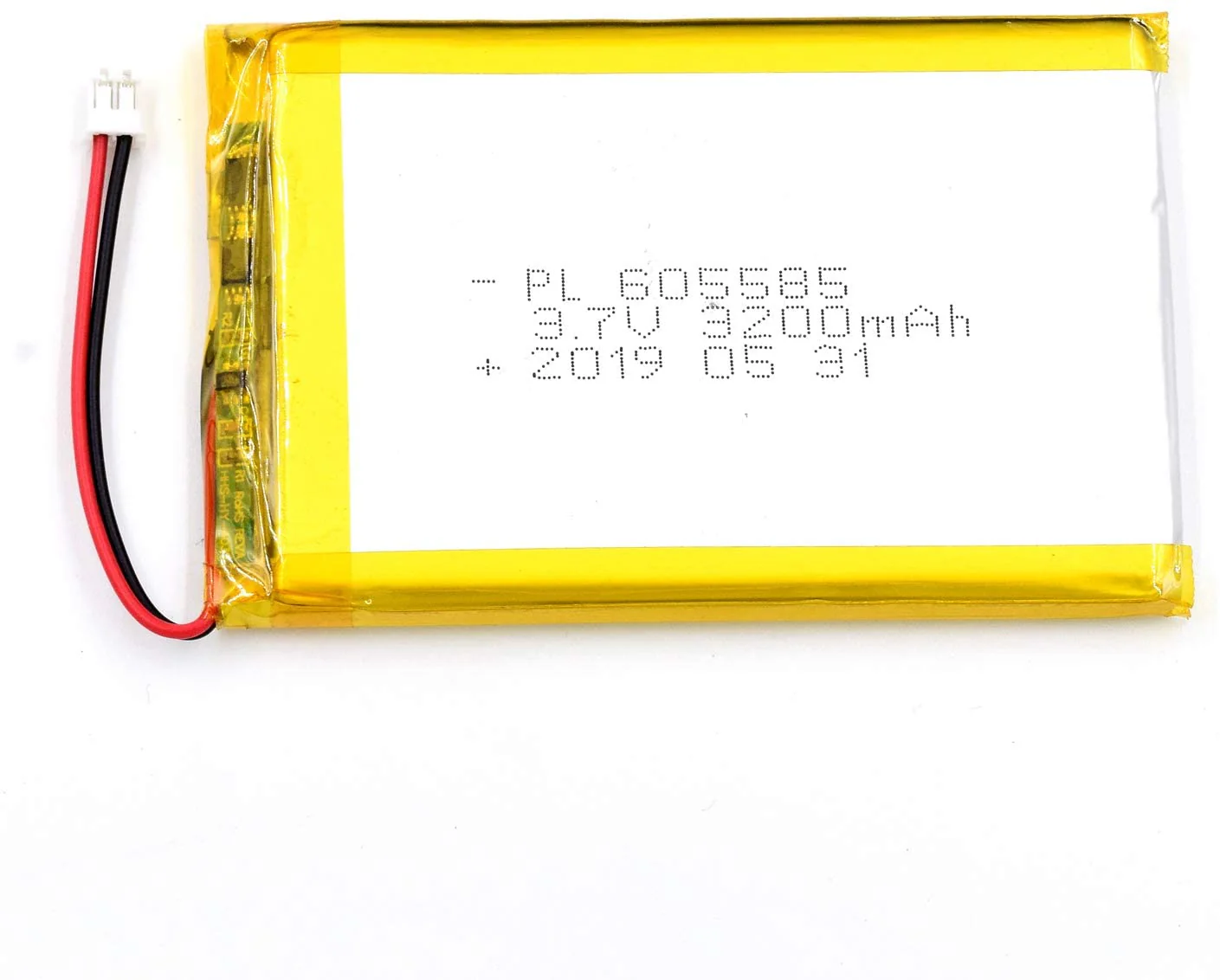YDL 3.7V 3200mAh 605585 Rechargeable Lithium Polymer Battery Length 87mm - Image 3