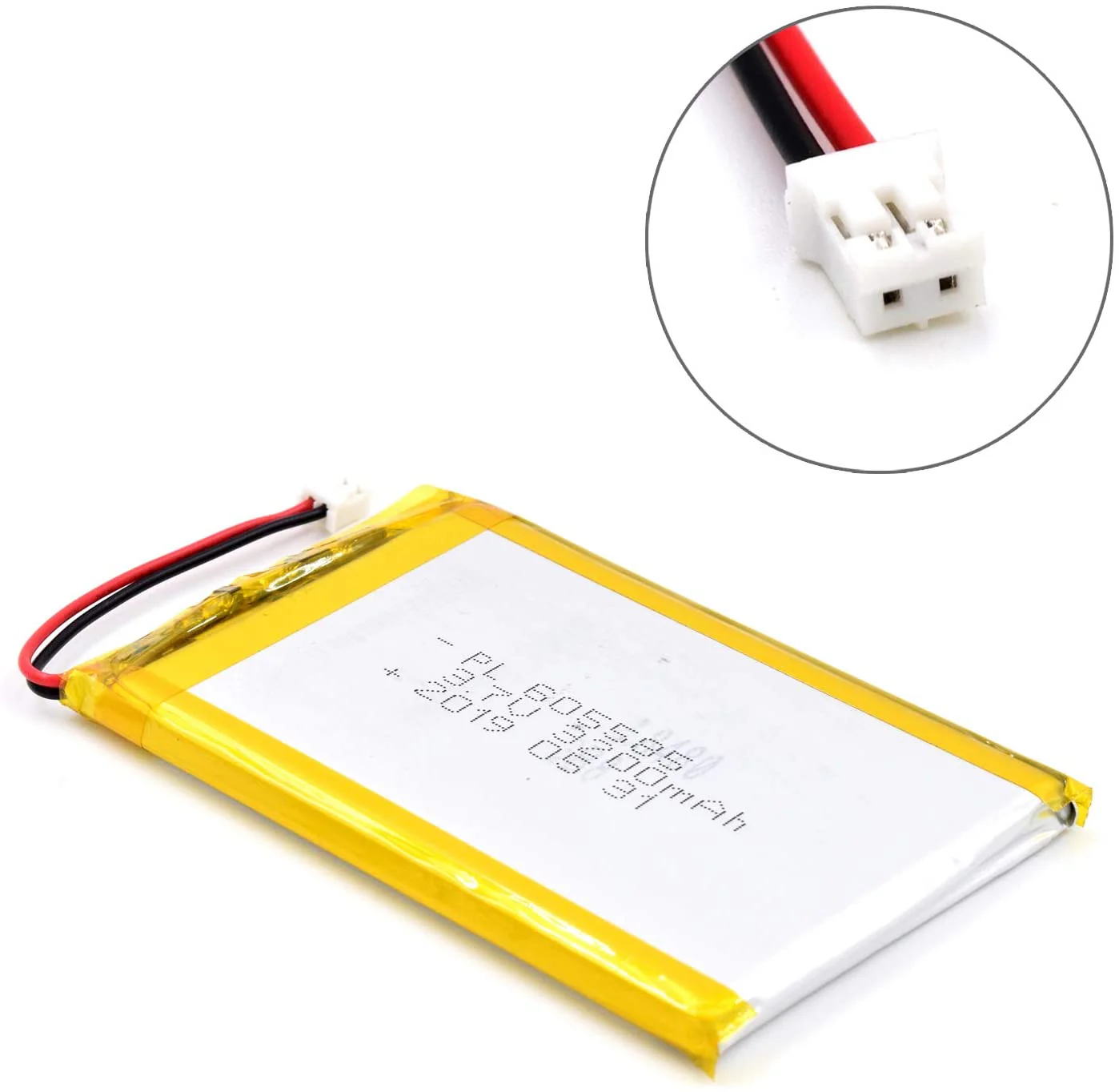 YDL 3.7V 3200mAh 605585 Rechargeable Lithium Polymer Battery Length 87mm - Image 4