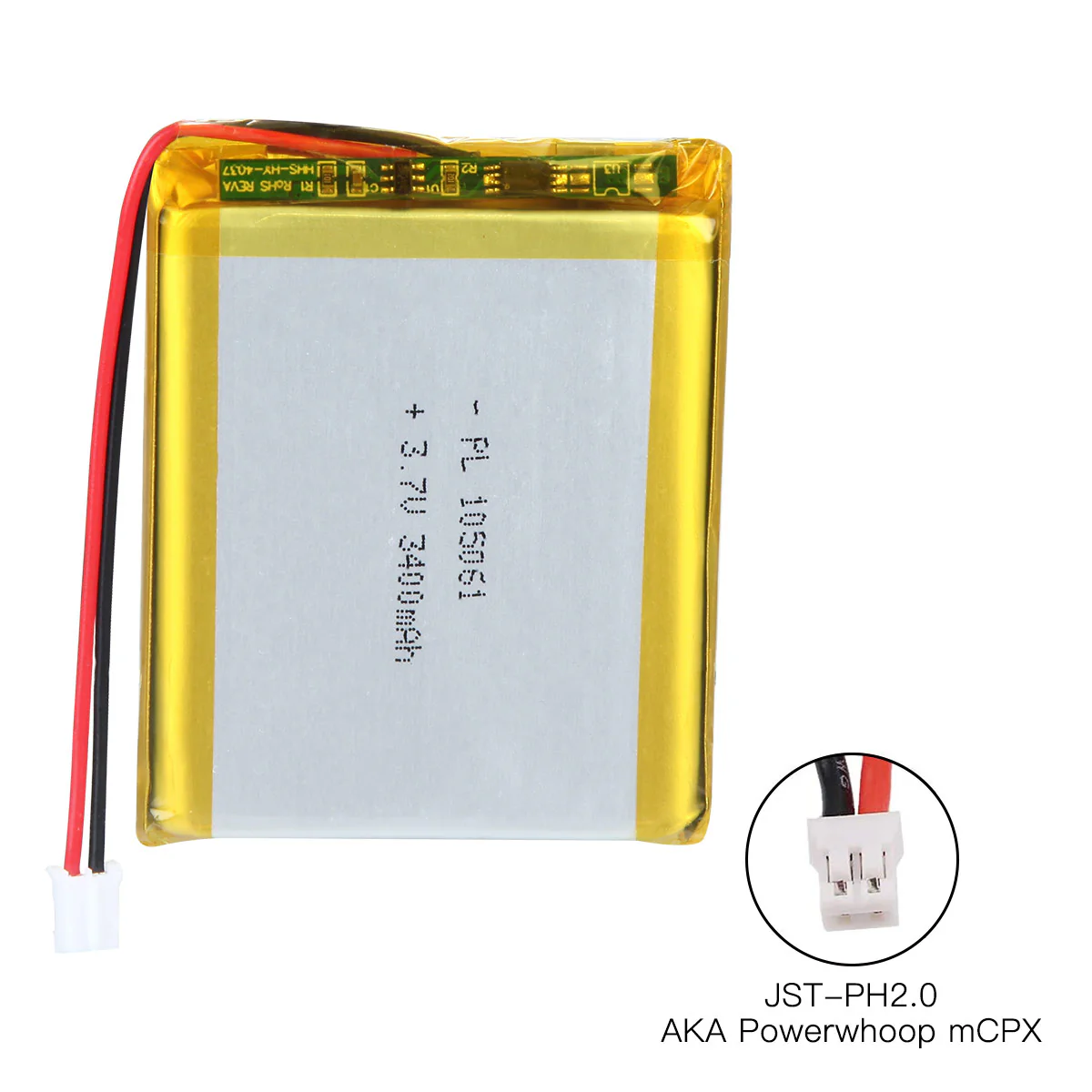 YDL 3.7V 3400mAh 105061 Rechargeable Lithium Polymer Battery Length 63mm - Image 6