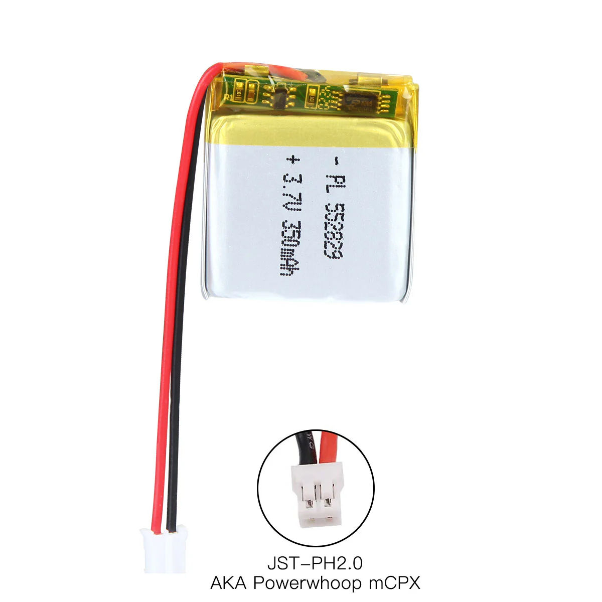 YDL 3.7V 350mAh 552829 Rechargeable Lithium Polymer Battery Length 31mm - Image 6