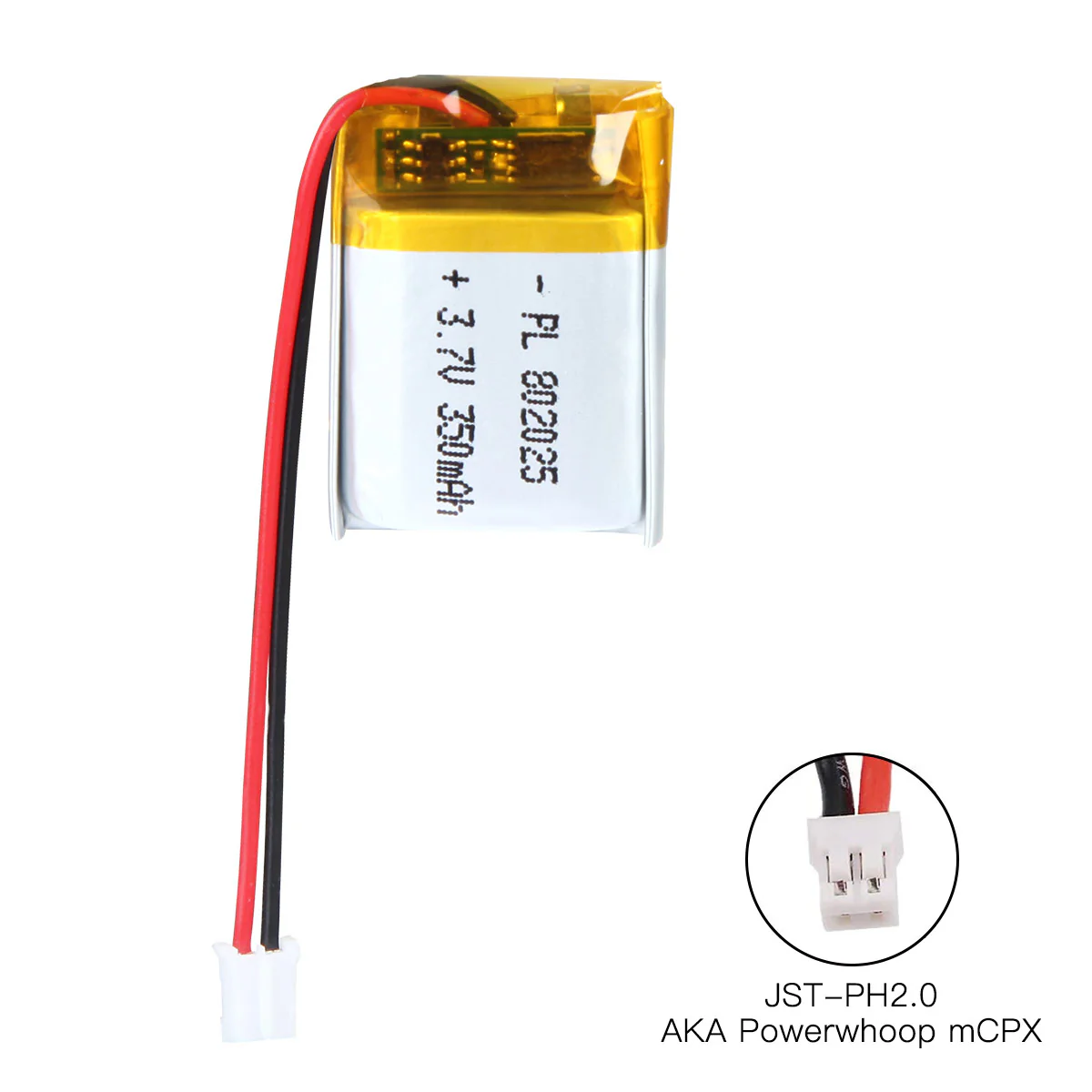 YDL 3.7V 350mAh 802025 Rechargeable Lithium Polymer Battery - Image 4