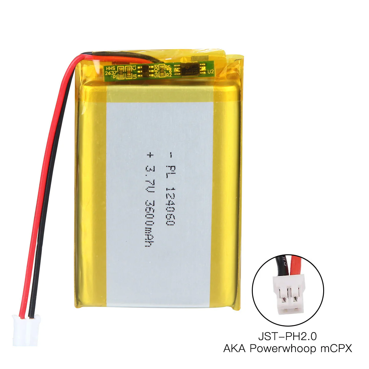 YDL 3.7V 3600mAh 124060 Rechargeable Lithium Polymer Battery Length 62mm - Image 4