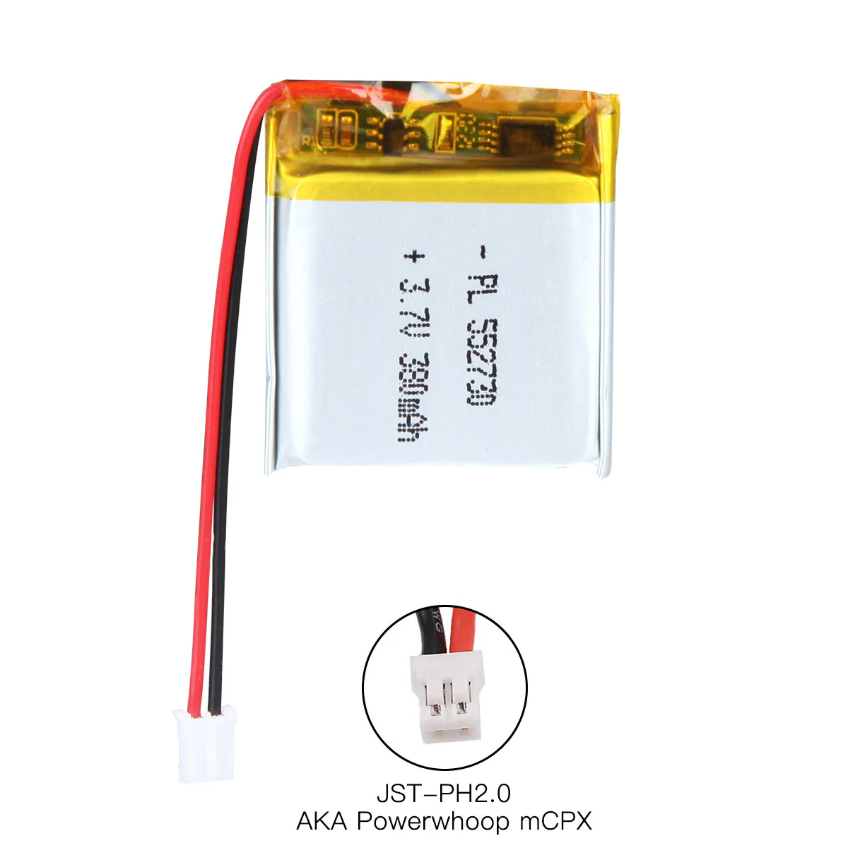YDL 3.7V 380mAh 552730 Rechargeable Lithium Polymer Battery Length for Smart Watch - Image 6