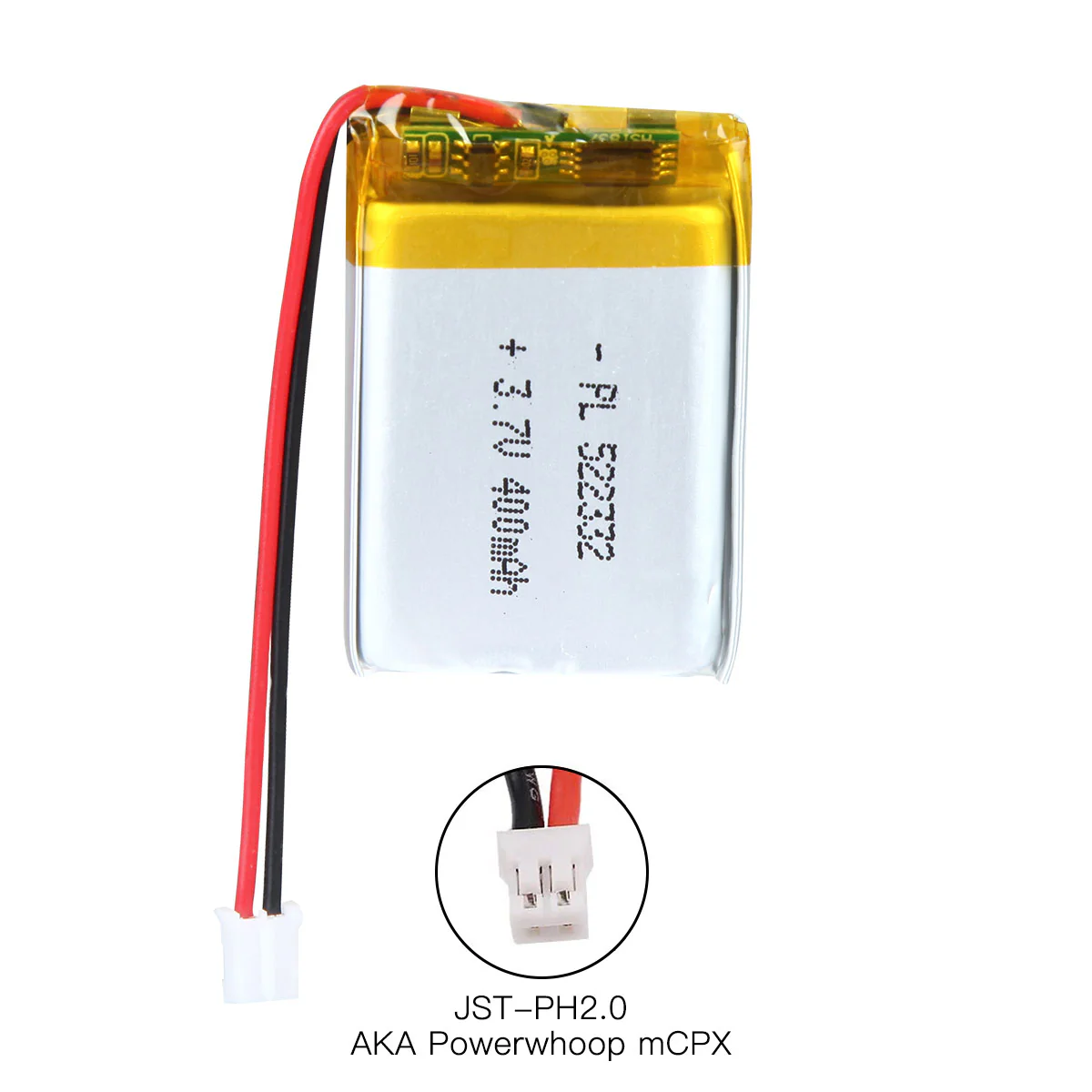 YDL 3.7V 400mAh 522332 Rechargeable Lithium Polymer Battery Length 34mm - Image 6