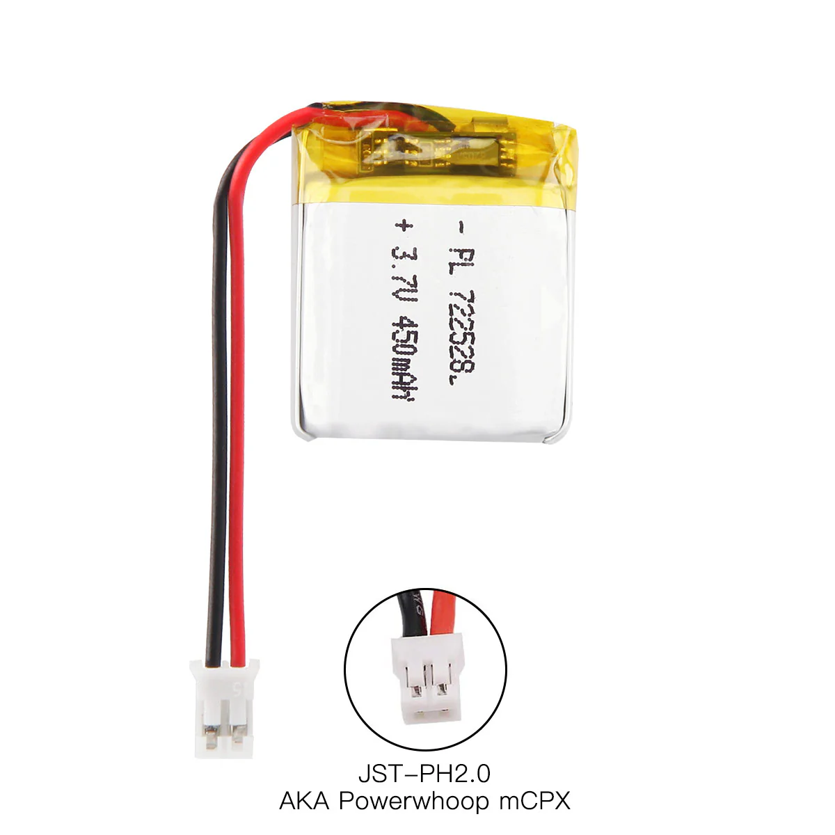 YDL 3.7V 450mAh 722528 Rechargeable Lithium Polymer Battery - Image 6