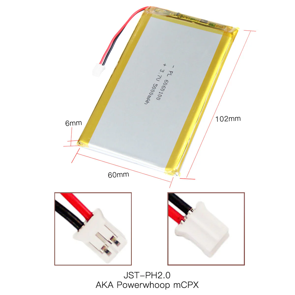 YDL 6060100 3.7 v 5000mAh Rechargeable Lithium Polymer Battery - Image 4