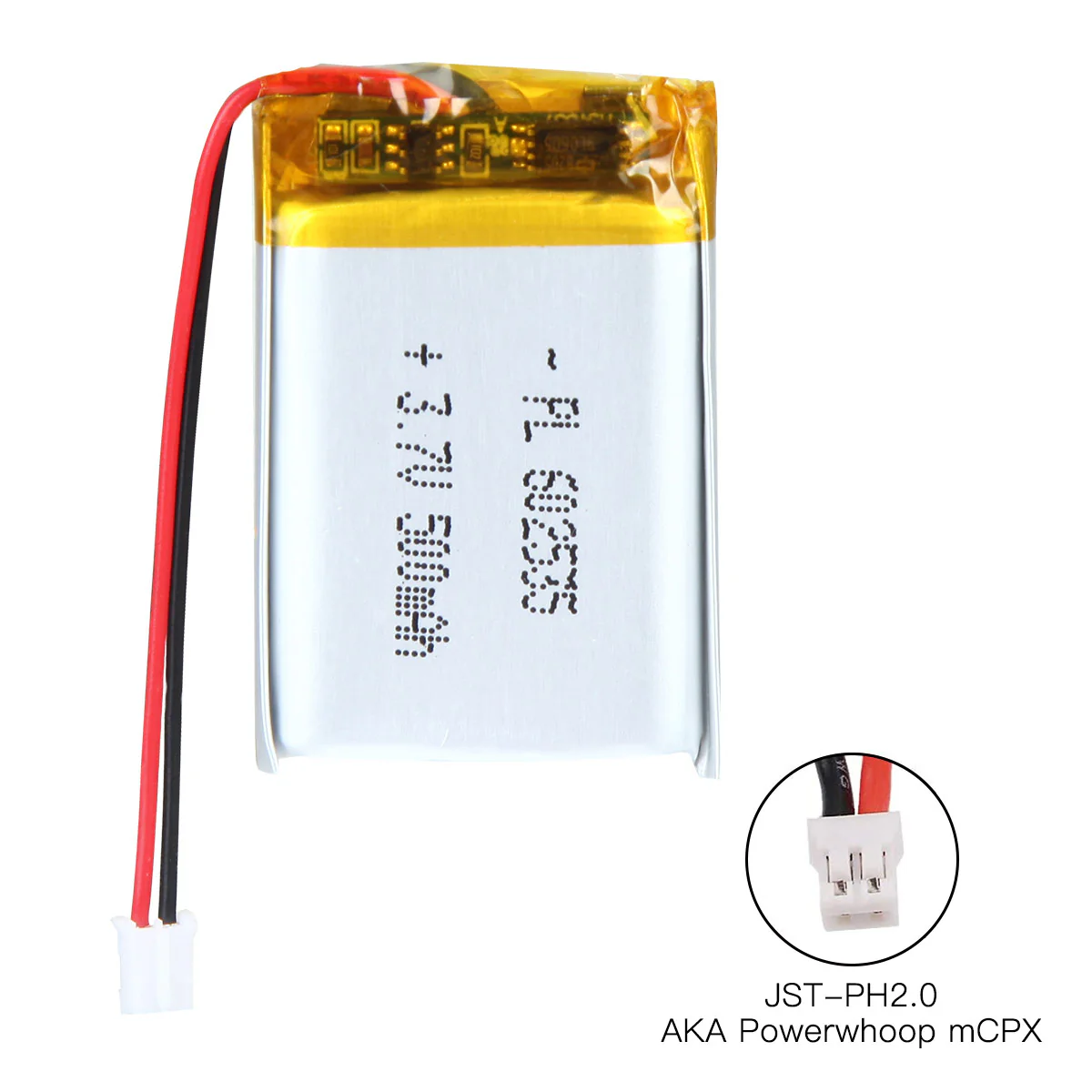 YDL 3.7V 500mAh 602535 Rechargeable Lithium Polymer Battery Length 37mm - Image 4