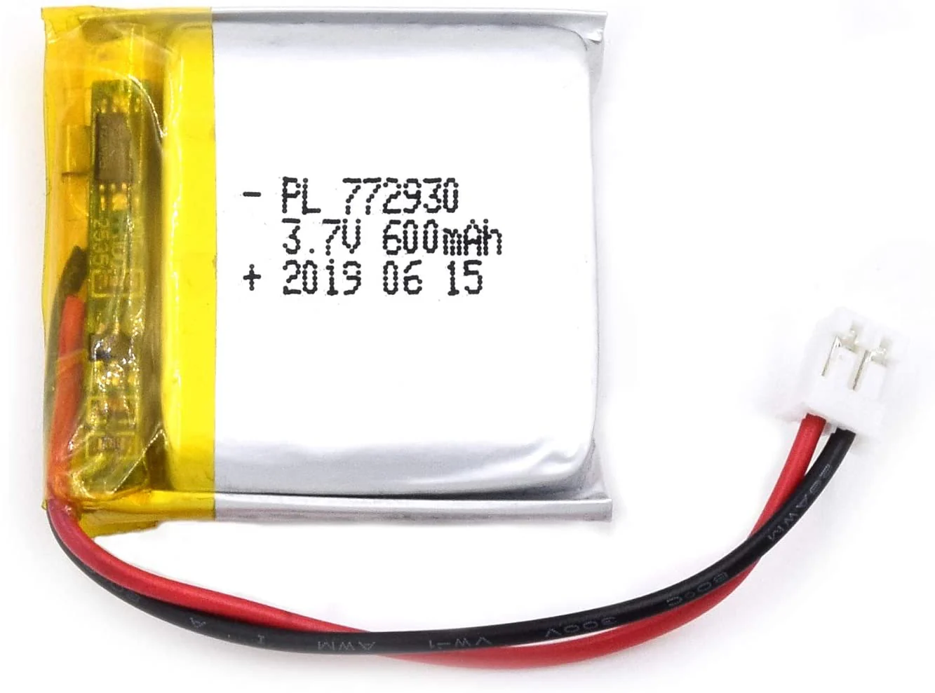 YDL 3.7V 600mAh 772930 Rechargeable Lithium Polymer Battery - Image 3
