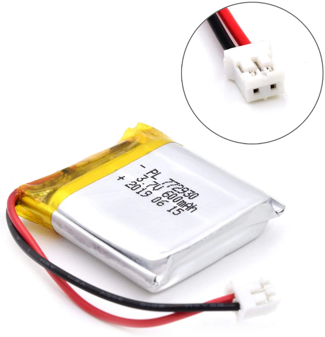 YDL 3.7V 600mAh 772930 Rechargeable Lithium Polymer Battery - Image 4