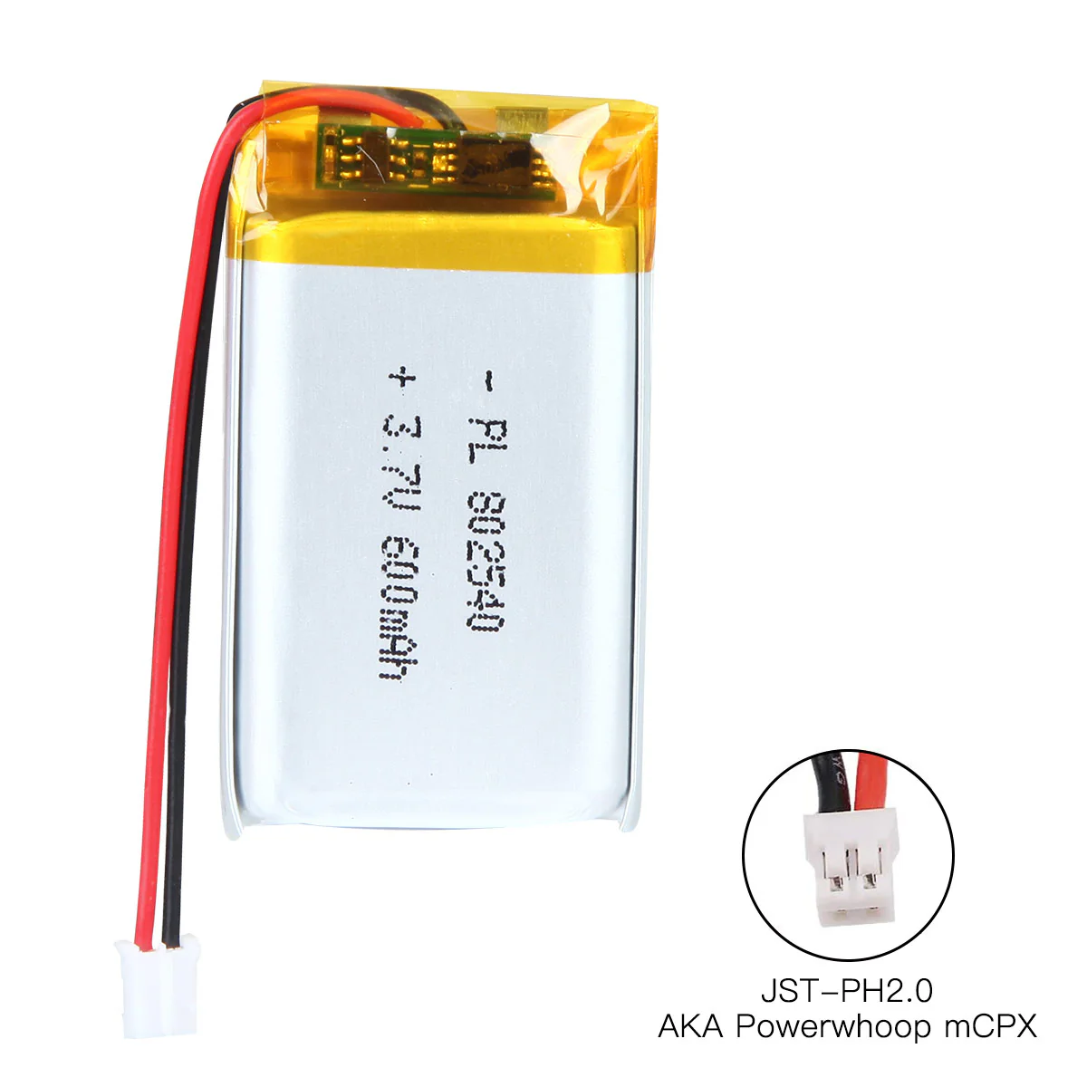 YDL 3.7V 600mAh 802540 Rechargeable Lithium Polymer Battery - Image 4