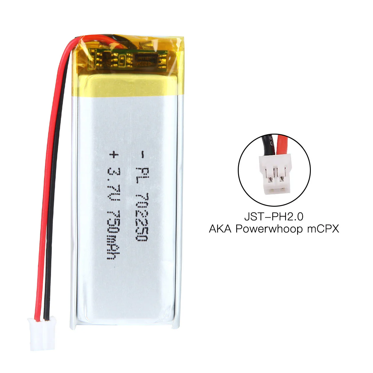 YDL 3.7V 750mAh 702250 Rechargeable Lithium Polymer Battery - Image 6