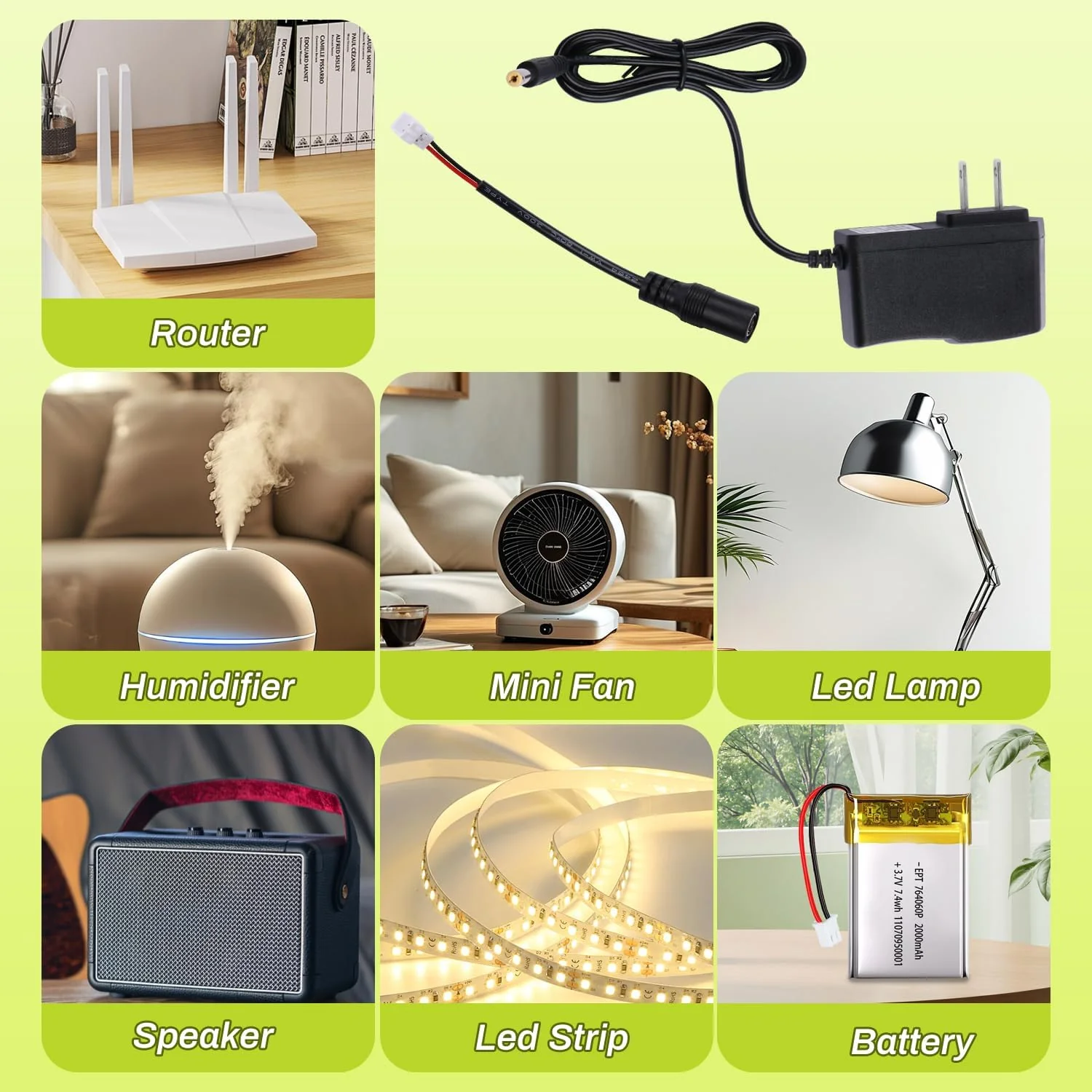 4.2V 2A Lithium Battery Charger, DC5.5 * 2.1mm Connector with PH2.0 Adapter Cable - Image 7